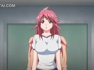 Růžový vlasy anime svůdnice píča v prdeli proti the
