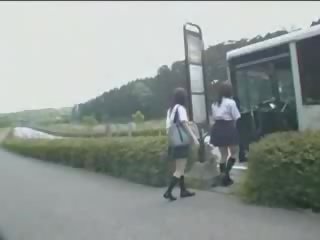 Japanese Ms and Maniac In Bus vid