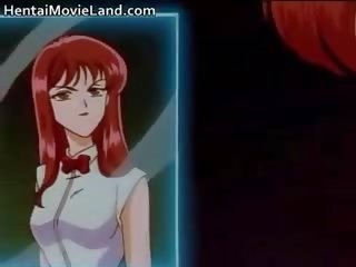 Fantastický nemravné červenovlasé anime krása mať zábava časť 2