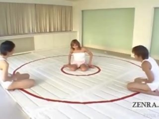 Subtitled jaapani päevitus wrestler mutual masturbatsioon