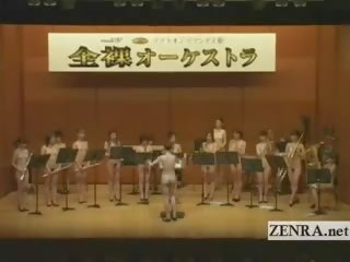 נודיסטי יפני אָב כוכבים ב ה stark עירום orchestra