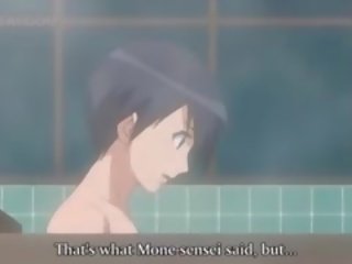 Hentai σεξ βίντεο με γυμνός ζευγάρι γαμήσι σε μπάνιο