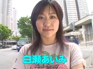 Untertitelt japanisch av stern beraubt nackt im öffentlich bis orgasmus