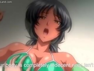 Busty Anime Teen In provocative Swimsuit Jizzed Part6