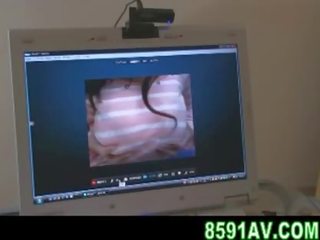 Mosaic: busty damsel webcam clip