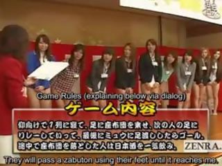 Subtitruota bottomless japoniškas embarrassing grupė žaidimas